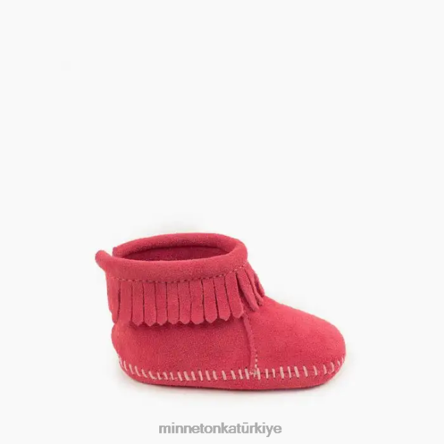 ayakkabı TR Minnetonka çocuklar arka kapaklı bootie sıcak pembe F4V6V491