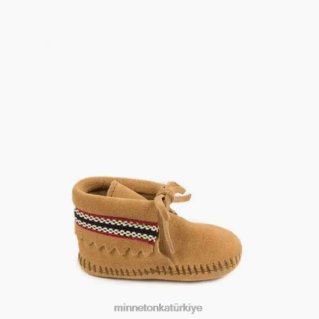 ayakkabı TR Minnetonka çocuklar örgü patik bronzluk F4V6V485