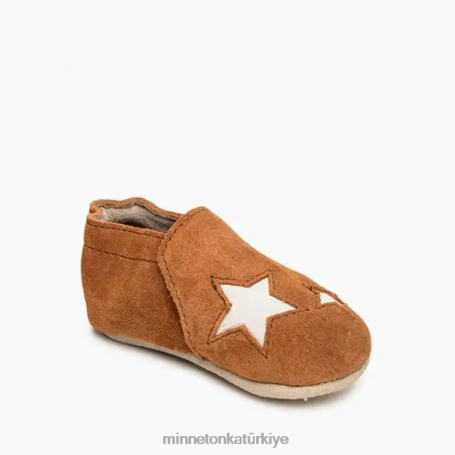 ayakkabı TR Minnetonka çocuklar yıldız bebek patiği kahverengi F4V6V473