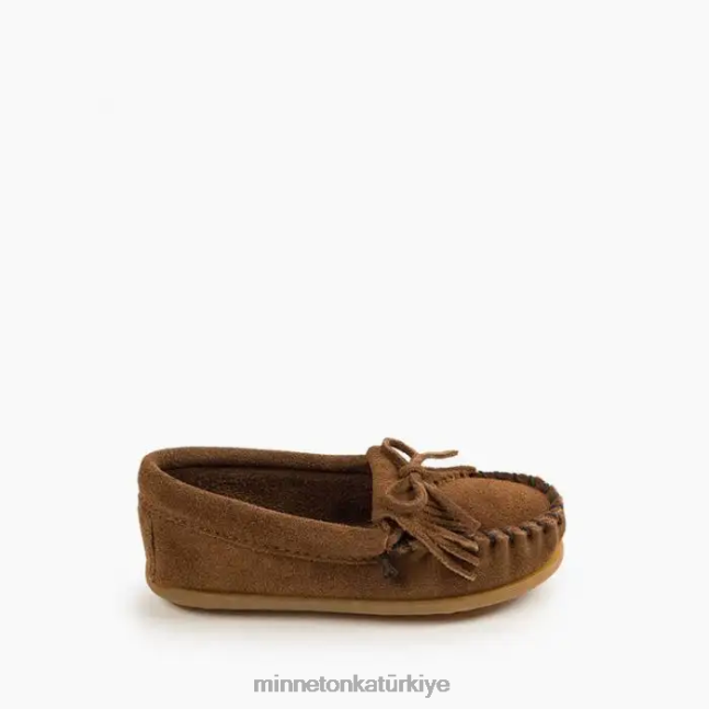 ayakkabı TR Minnetonka çocuklar kilty sert taban tozlu kahverengi F4V6V458
