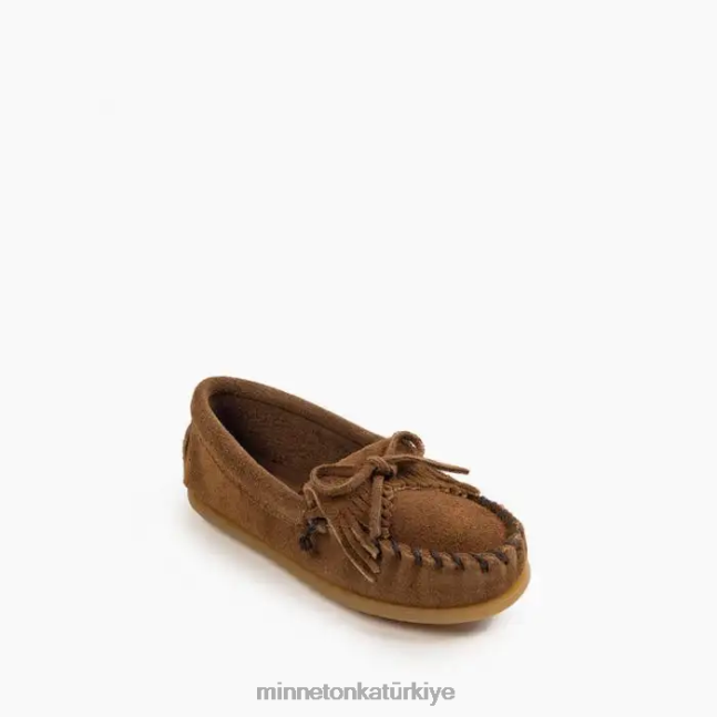ayakkabı TR Minnetonka çocuklar kilty sert taban tozlu kahverengi F4V6V458