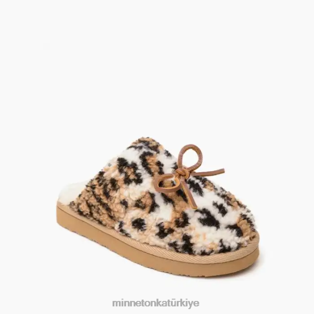 ayakkabı TR Minnetonka çocuklar mini telaşlı sürtünme tarçın hayvanı F4V6V508