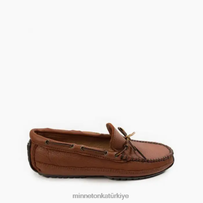 ayakkabı TR Minnetonka erkekler geyik derisi haftasonu karamel F4V6V341