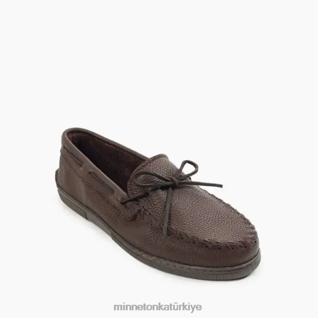 ayakkabı TR Minnetonka erkekler geyik derisi klasik çikolata F4V6V326