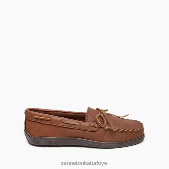 ayakkabı TR Minnetonka erkekler geyik derisi klasik karamel F4V6V325