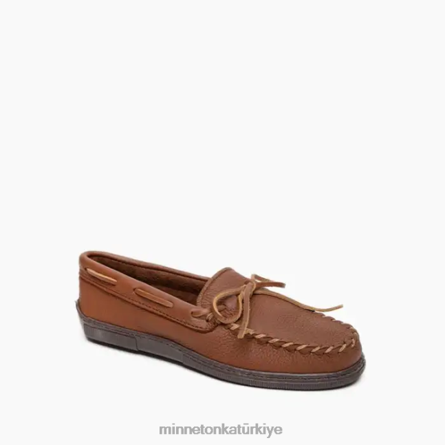 ayakkabı TR Minnetonka erkekler geyik derisi klasik karamel F4V6V325