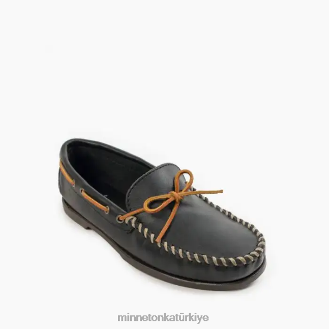 ayakkabı TR Minnetonka erkekler kamp moc siyah F4V6V331