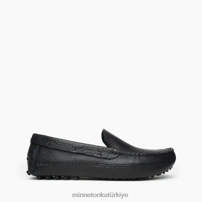 ayakkabı TR Minnetonka erkekler p.w. mokasen sürüş siyah F4V6V393
