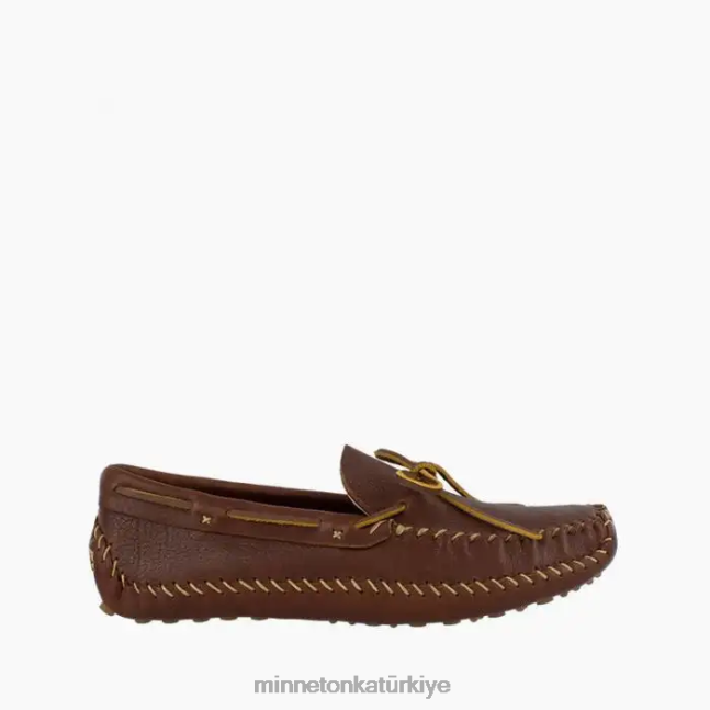 ayakkabı TR Minnetonka erkekler p.w. sürüş moc kahverengi F4V6V388