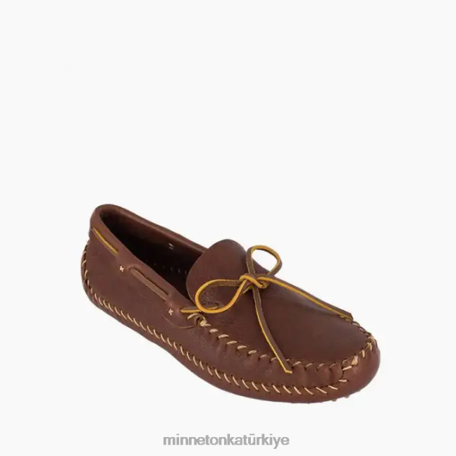 ayakkabı TR Minnetonka erkekler p.w. sürüş moc kahverengi F4V6V388