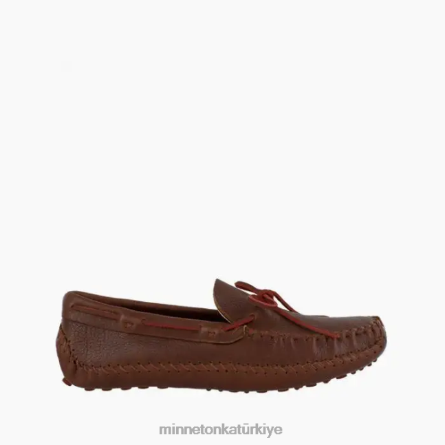 ayakkabı TR Minnetonka erkekler p.w. sürüş moc kahverengi/brendi F4V6V376