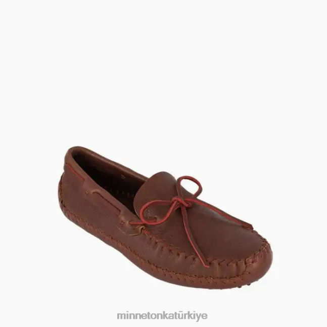 ayakkabı TR Minnetonka erkekler p.w. sürüş moc kahverengi/brendi F4V6V376
