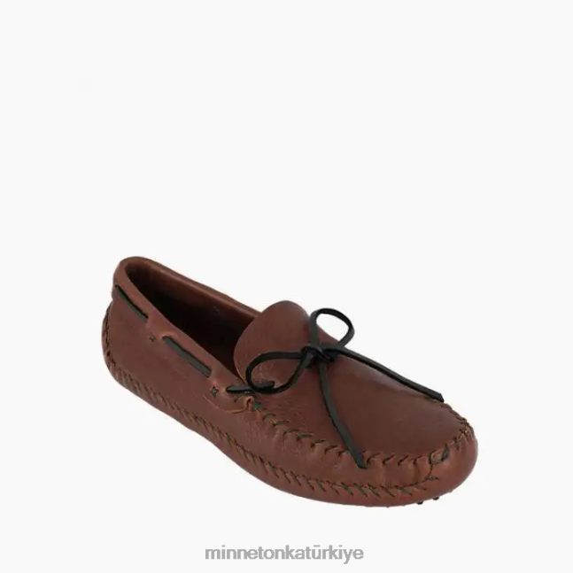 ayakkabı TR Minnetonka erkekler p.w. sürüş moc kahverengi siyah F4V6V375