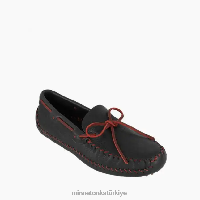 ayakkabı TR Minnetonka erkekler p.w. sürüş moc siyah/brendi F4V6V379