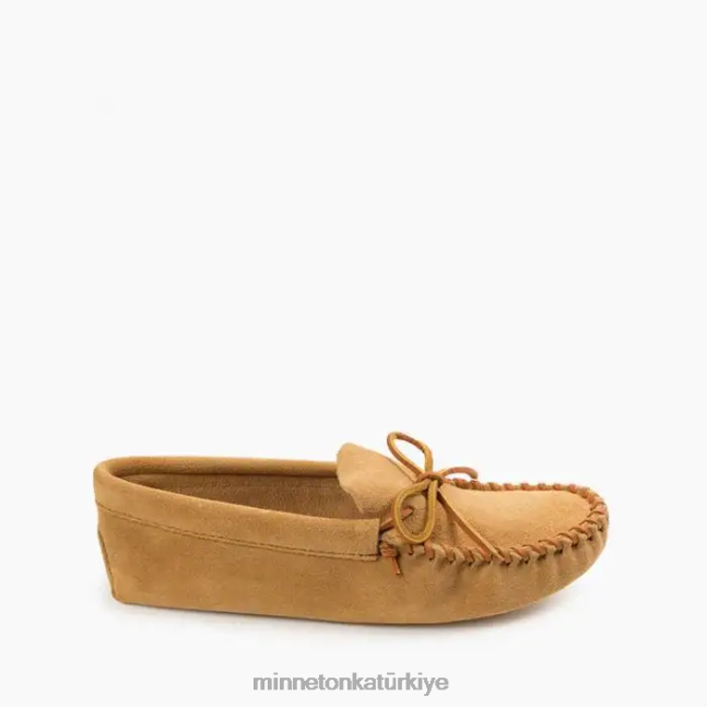 ayakkabı TR Minnetonka erkekler deri bağcıklı yumuşak taban bronzluk F4V6V361