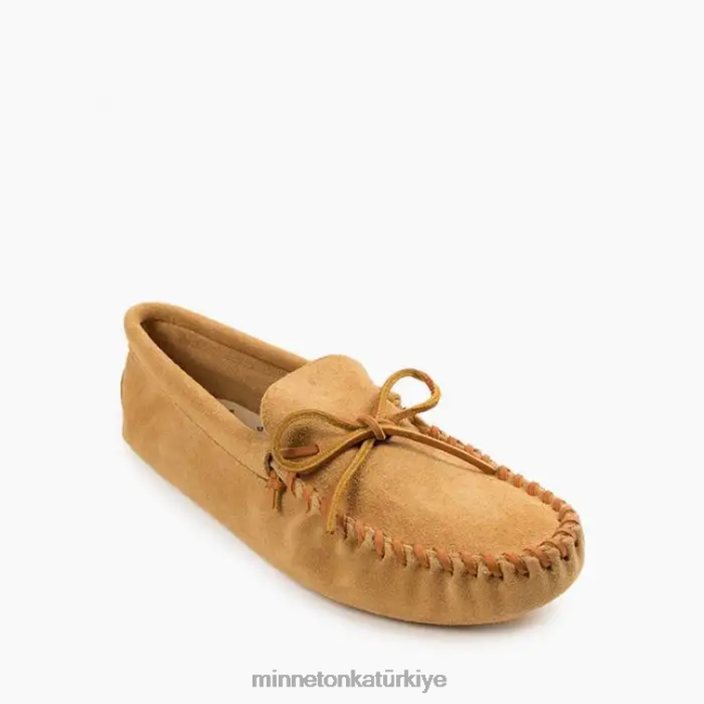 ayakkabı TR Minnetonka erkekler deri bağcıklı yumuşak taban bronzluk F4V6V361