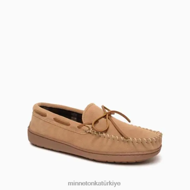ayakkabı TR Minnetonka erkekler ekose astarlı sert taban tarçın F4V6V432