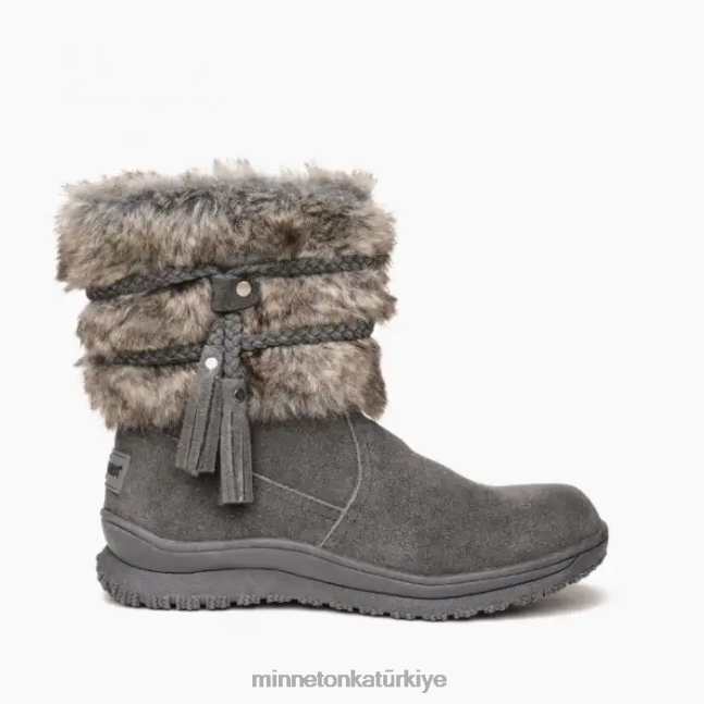 ayakkabı TR Minnetonka kadınlar everett odun kömürü F4V6V40