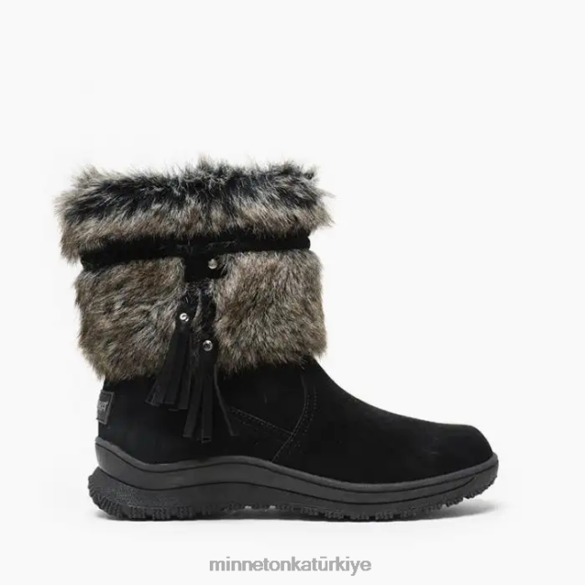 ayakkabı TR Minnetonka kadınlar everett siyah F4V6V39