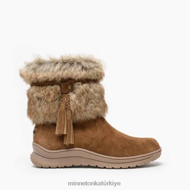 ayakkabı TR Minnetonka kadınlar everett tozlu kahverengi F4V6V41