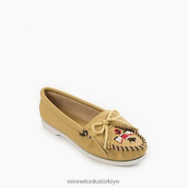 ayakkabı TR Minnetonka kadınlar Thunderbird tekne moc doğal F4V6V100
