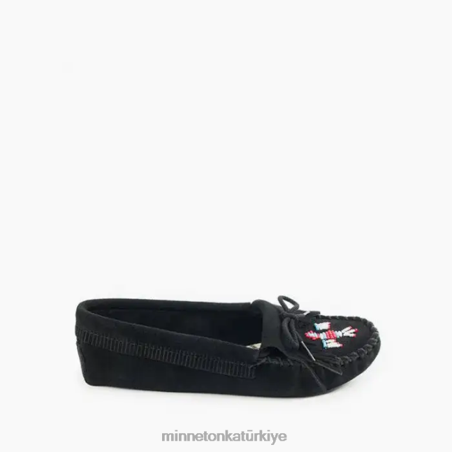 ayakkabı TR Minnetonka kadınlar Thunderbird yumuşak taban siyah F4V6V115