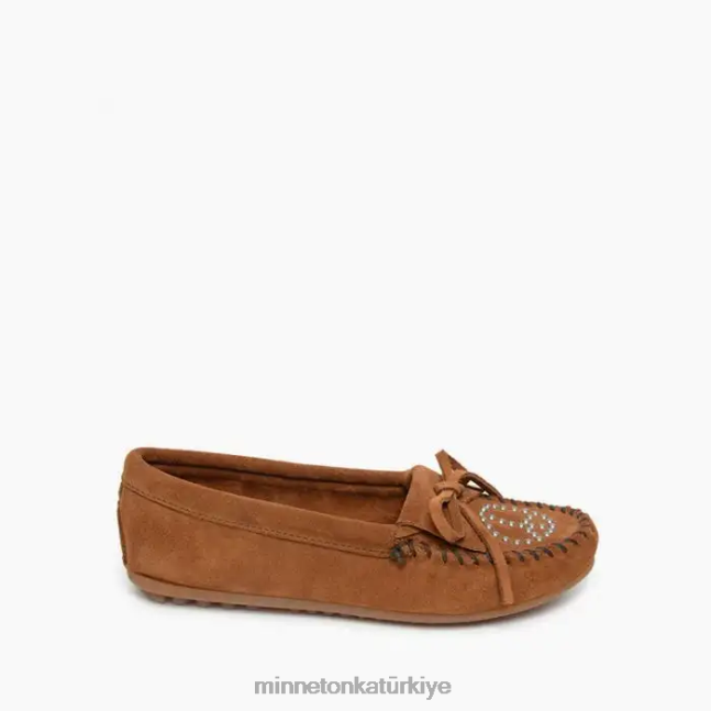 ayakkabı TR Minnetonka kadınlar barış moc kahverengi F4V6V124
