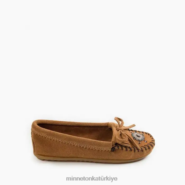 ayakkabı TR Minnetonka kadınlar benden biz moc boz kahverengi F4V6V144