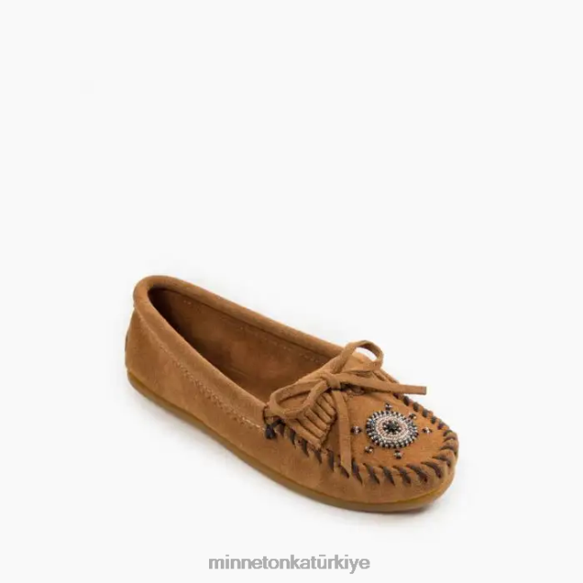 ayakkabı TR Minnetonka kadınlar benden biz moc boz kahverengi F4V6V144
