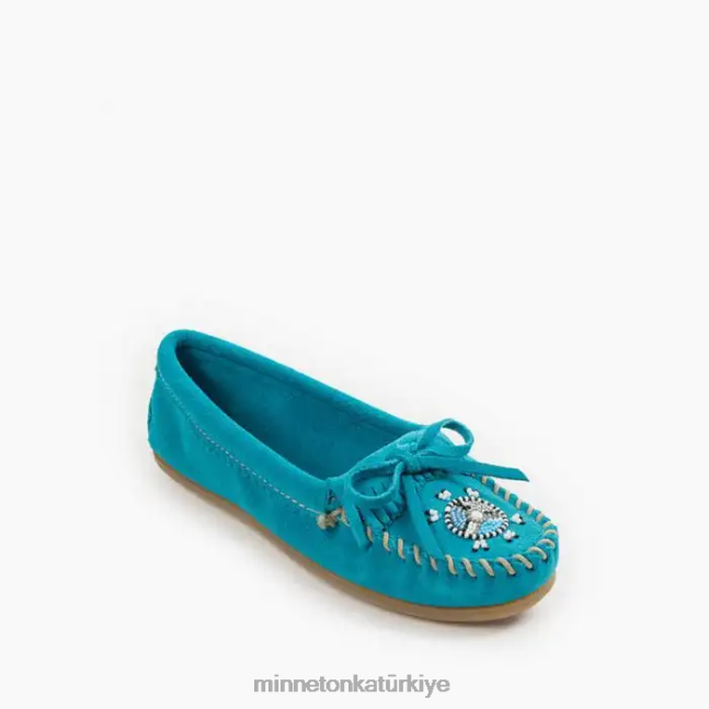ayakkabı TR Minnetonka kadınlar benden biz moc turkuaz F4V6V145