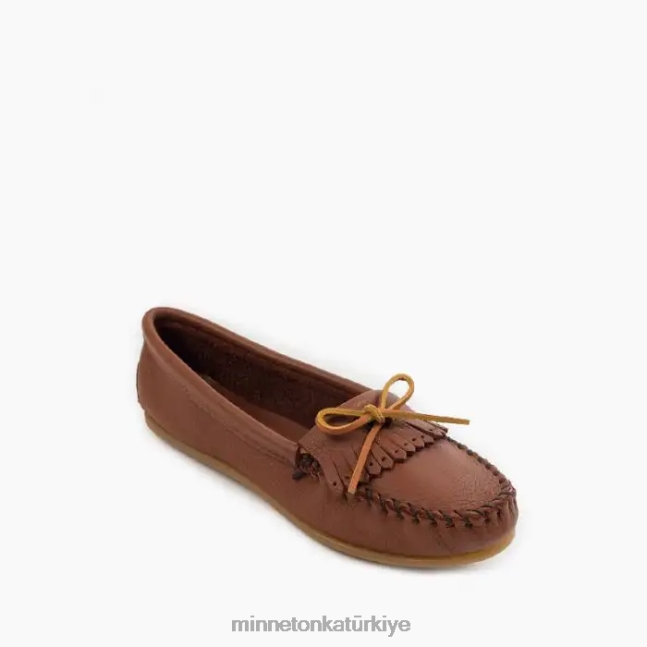 ayakkabı TR Minnetonka kadınlar geyik derisi karamel F4V6V95