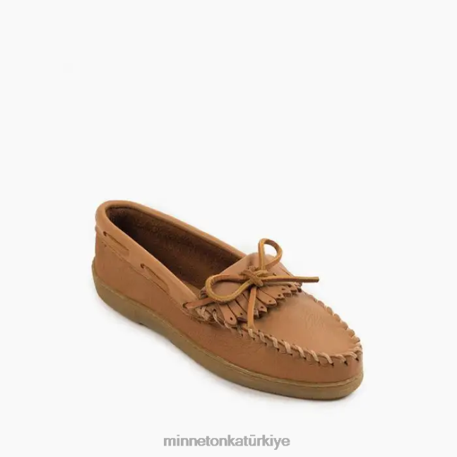 ayakkabı TR Minnetonka kadınlar geyik derisi kilty doğal F4V6V114