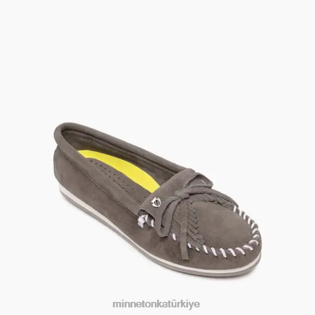 ayakkabı TR Minnetonka kadınlar kilty artı gri F4V6V59