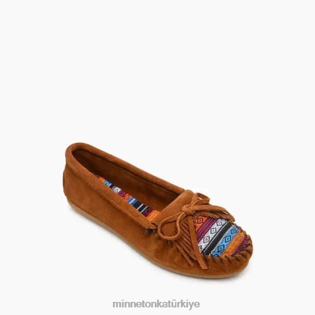 ayakkabı TR Minnetonka kadınlar kilty sert taban arizona kumaş F4V6V71