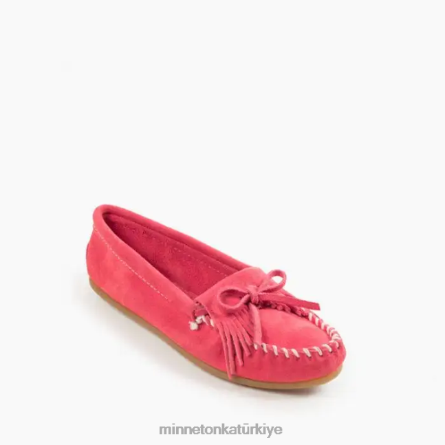 ayakkabı TR Minnetonka kadınlar kilty sert taban pembe F4V6V79