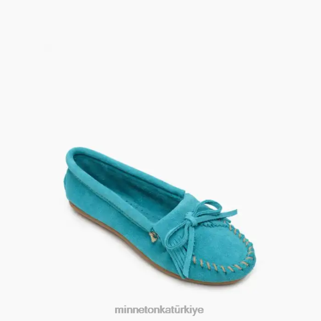 ayakkabı TR Minnetonka kadınlar kilty sert taban turkuaz F4V6V84