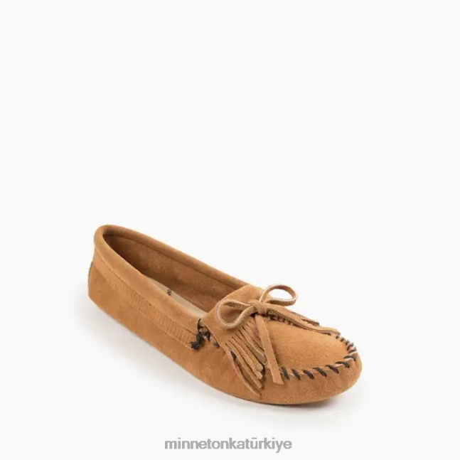 ayakkabı TR Minnetonka kadınlar kilty yumuşak taban boz kahverengi F4V6V93