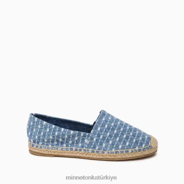 ayakkabı TR Minnetonka kadınlar pam açık mavi denim F4V6V133