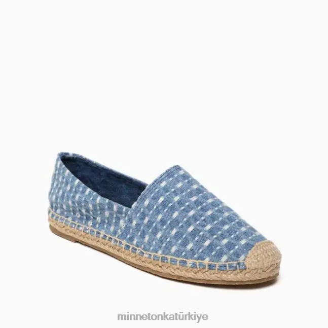 ayakkabı TR Minnetonka kadınlar pam açık mavi denim F4V6V133