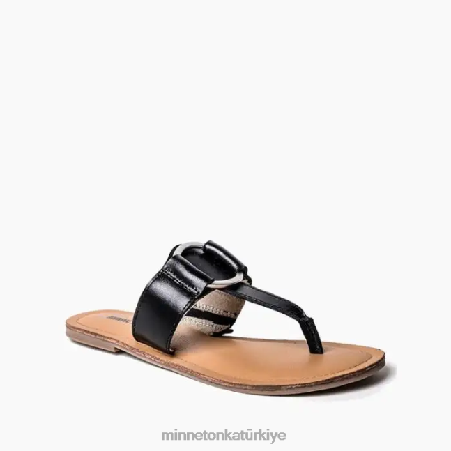 ayakkabı TR Minnetonka kadınlar Fairlea siyah F4V6V182