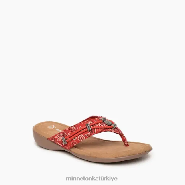 ayakkabı TR Minnetonka kadınlar Silverthorne 360 kırmızı bandana F4V6V160