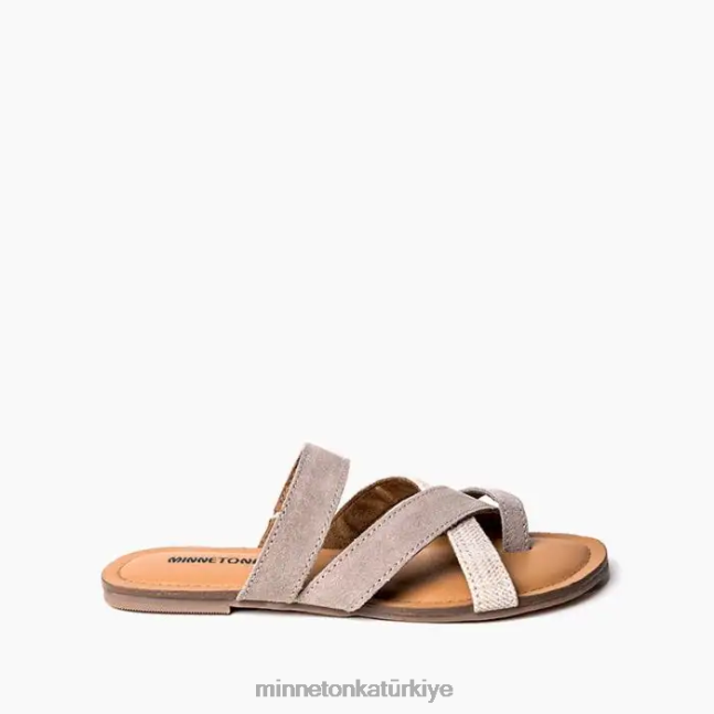 ayakkabı TR Minnetonka kadınlar faribe basitçe taupe multi F4V6V168
