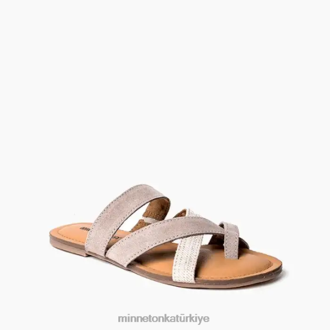 ayakkabı TR Minnetonka kadınlar faribe basitçe taupe multi F4V6V168