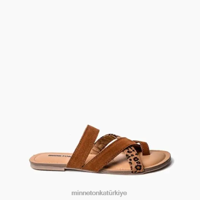 ayakkabı TR Minnetonka kadınlar faribe kahverengi çoklu F4V6V166