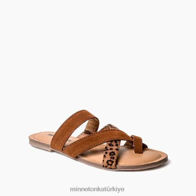 ayakkabı TR Minnetonka kadınlar faribe kahverengi çoklu F4V6V166