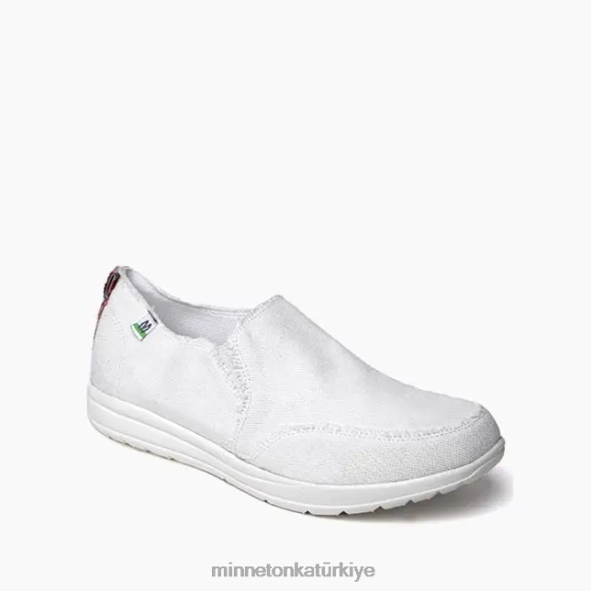 ayakkabı TR Minnetonka kadınlar eko genişlik beyaz F4V6V322