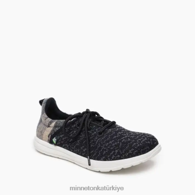 ayakkabı TR Minnetonka kadınlar eko yeniden siyah çoklu F4V6V309