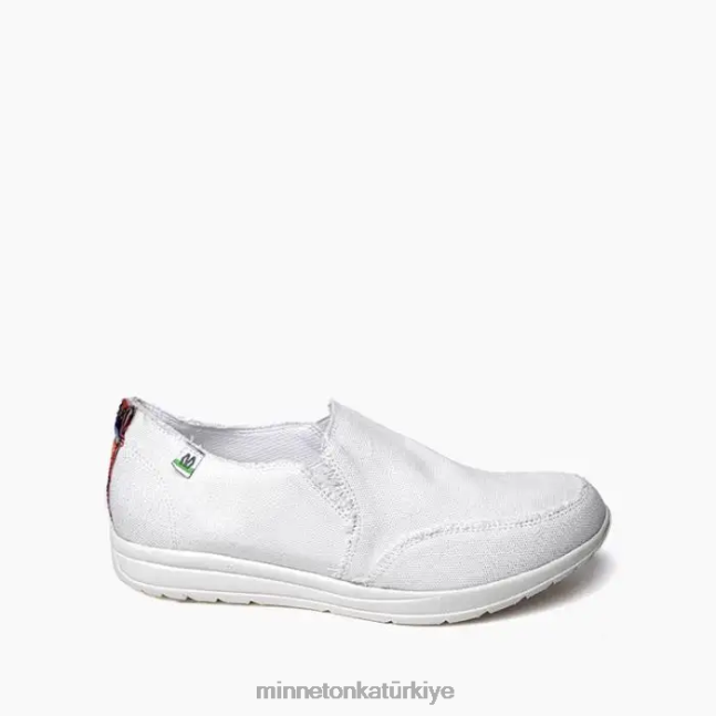 ayakkabı TR Minnetonka kadınlar genişlik beyaz F4V6V137
