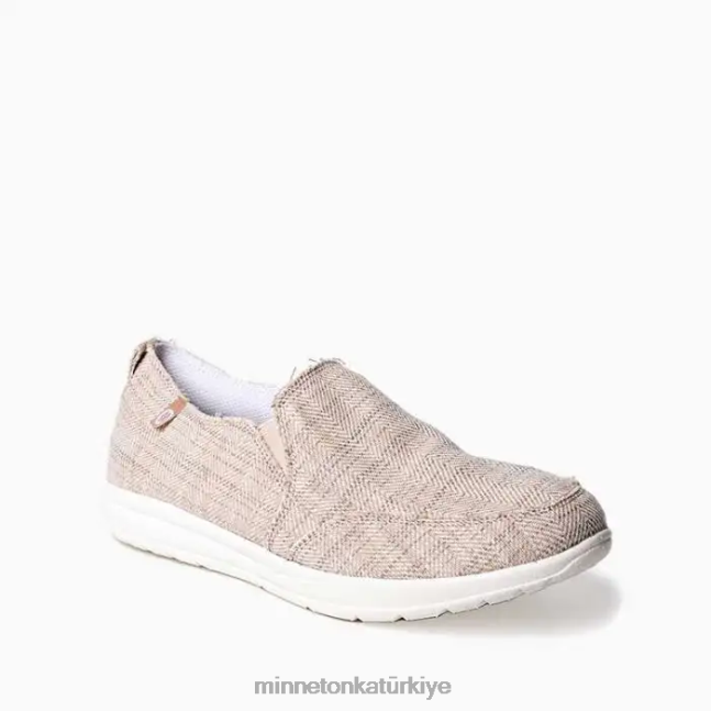 ayakkabı TR Minnetonka kadınlar genişlik ten rengi balıksırtı F4V6V136