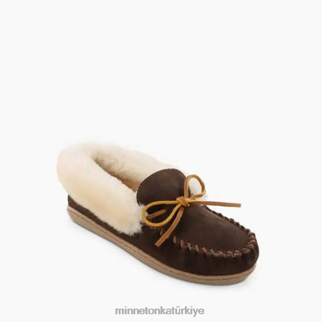 ayakkabı TR Minnetonka kadınlar Alp koyun derisi moc çikolata F4V6V225